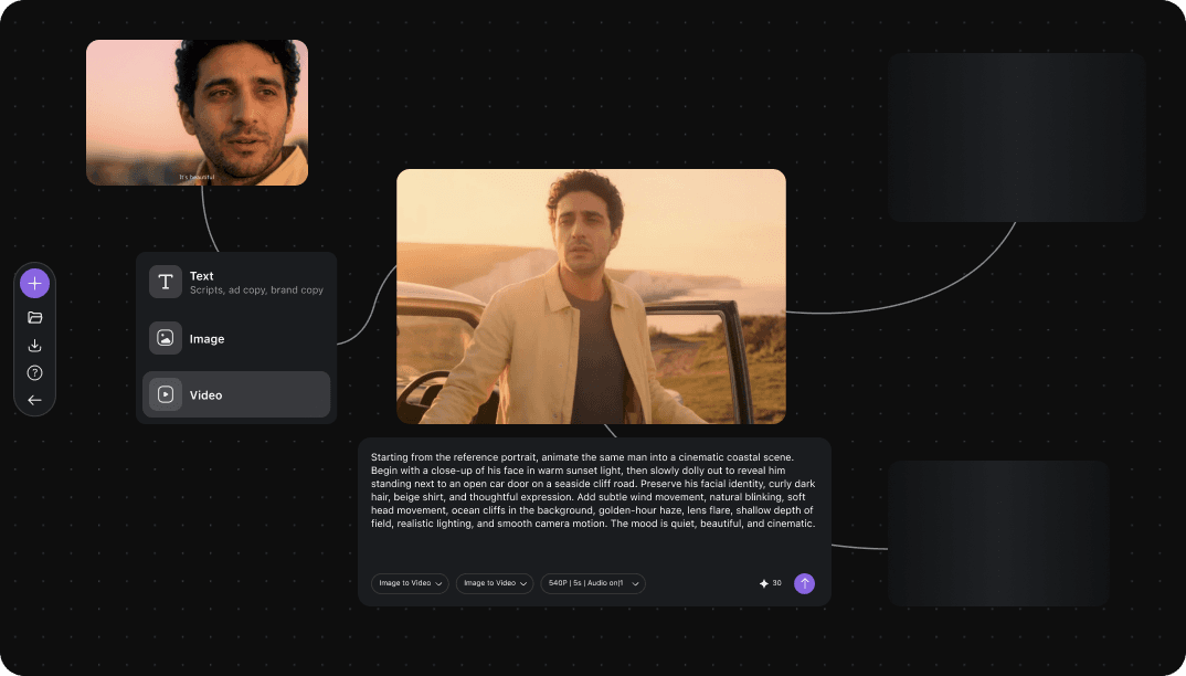 Collart AI Canvas visual workspace preview