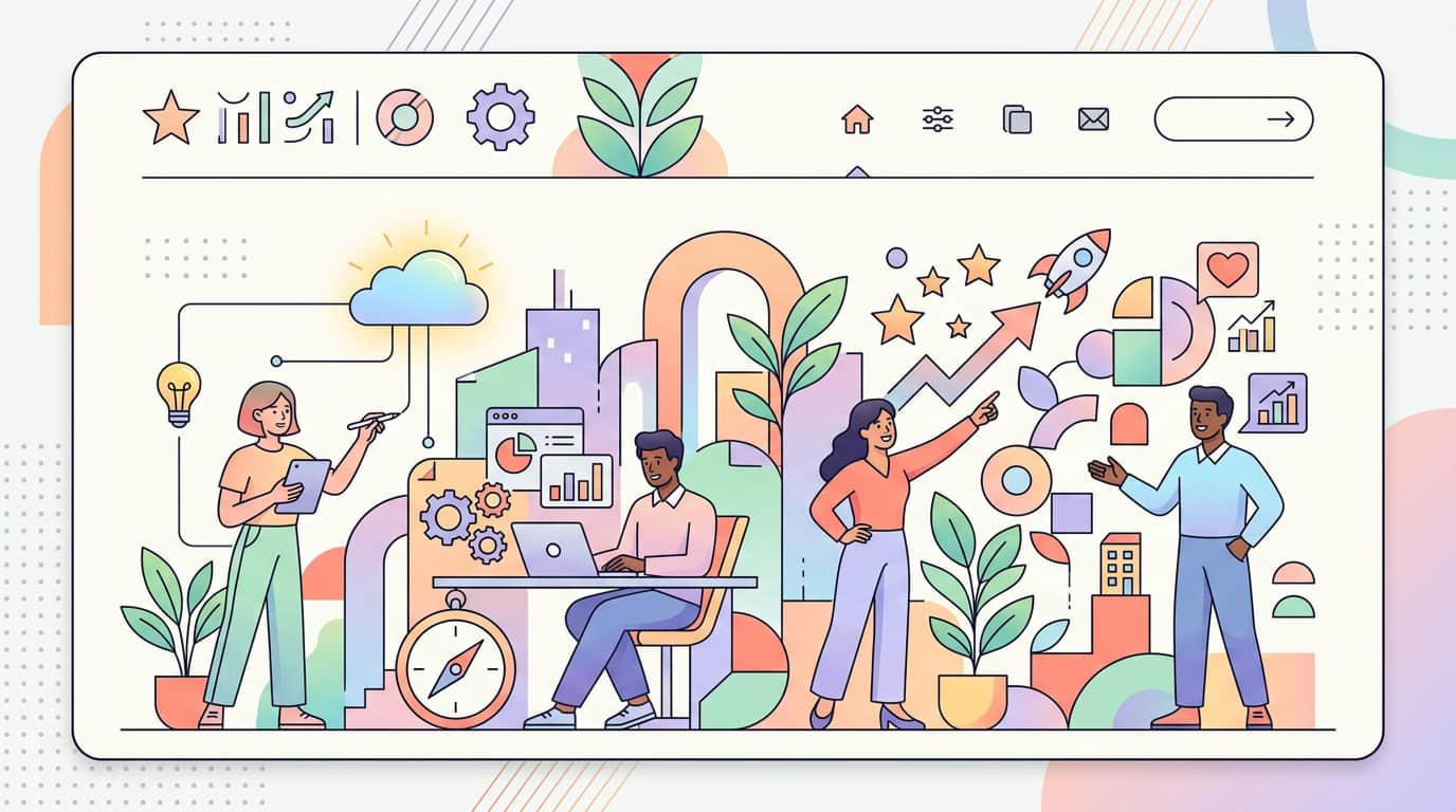 Poster-style creative visual