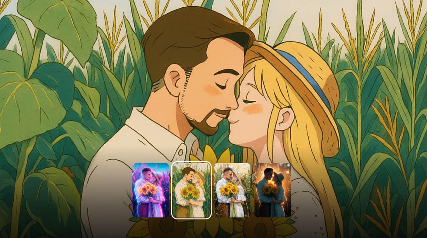 Gere e compare opções