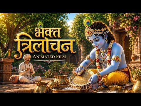 भक्त त्रिलोचनजी जिनके घर स्वयं श्रीकृष्ण 13 महीने नौकर बनकर रहे: Animated Film: Short bhakti film