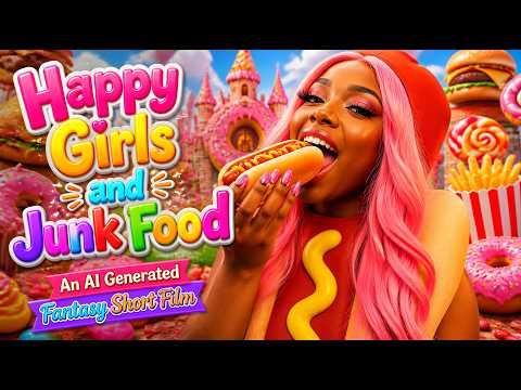 Happy Girls and Junk Food - AI Fantasy Short Film