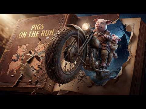 PIGS ON THE RUN - an AI SHORT