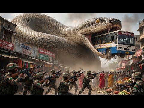 Giant Creature Attacks Indian City: Rage Green Giant vs Monster: Cinematic Action Movie