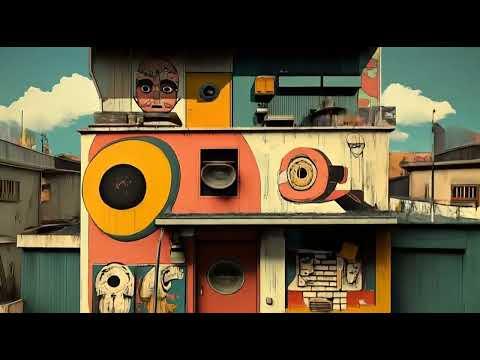 Flat art animated ai video