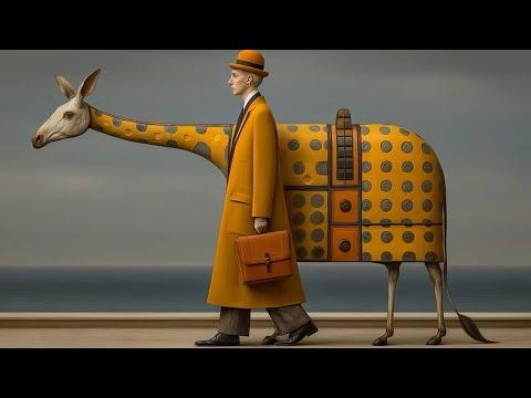 AI Surreal Scenes in Yellow