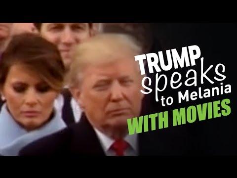 Trump speaks to Melania with movies