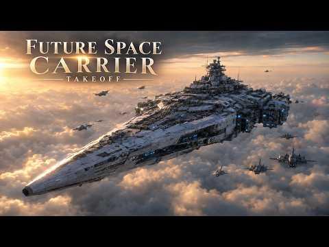 Future Space Carrier | Colossal Starship Cinematic Sci-Fi