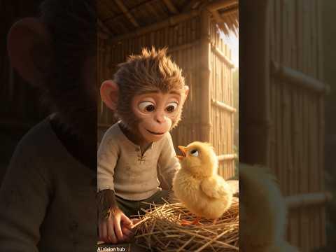 THE MONKEY & THE GOLDEN CHICK : Emotional Friendship Story