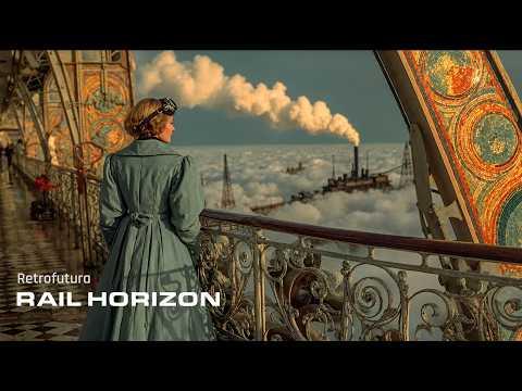 Steampunk Trains To Reach The Horizon | AI 4K - Ambient Film by Retrofutura