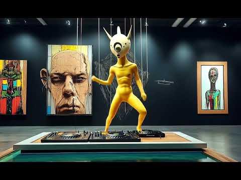 Strange AI Scenes in an AI Gallery