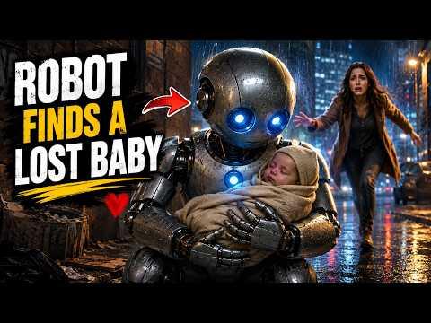 Robot Finds a Lost Baby : Emotional Rescue Story