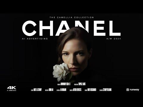 Chanel Camellia A/W 2024 AI Commercial: @RunwayML Gen-3: AI Advertising
