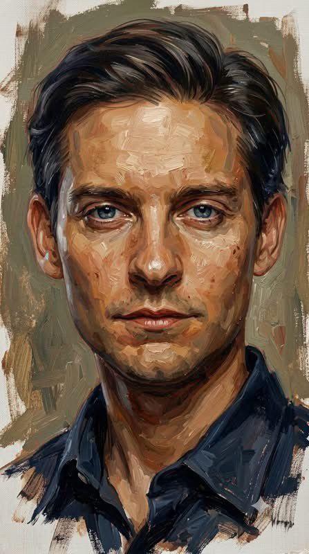 Prompt preview: Expressive oil painting, loose brushwork, painterly portrait style, visible brush strokes, impressio…