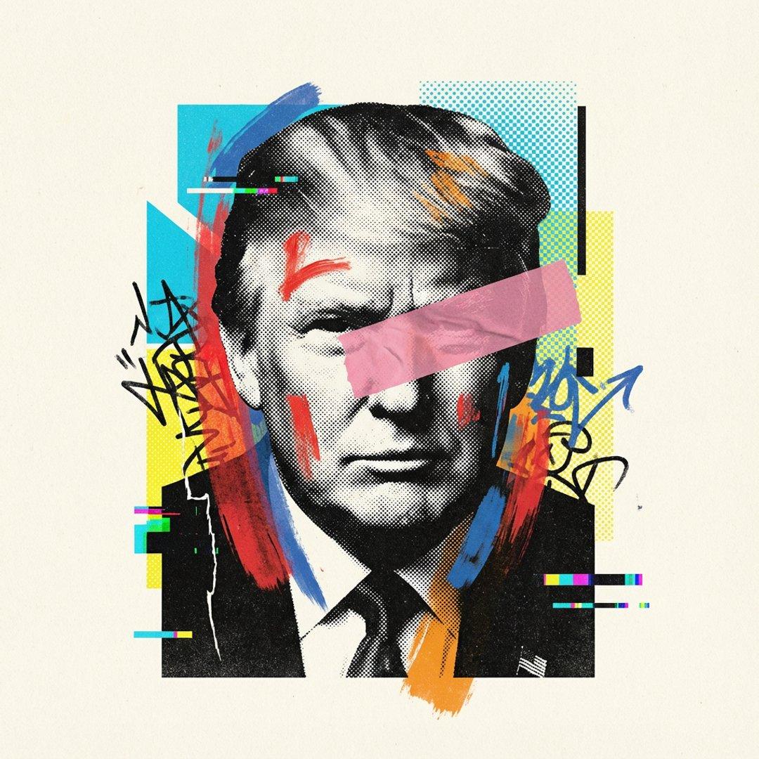 提示詞預覽: 前衛混合媒材 Risograph 拼貼畫