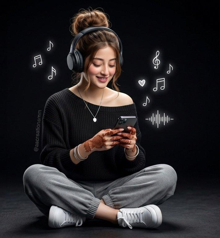 Preview ng prompt: 3D Anime Girl with Headphones