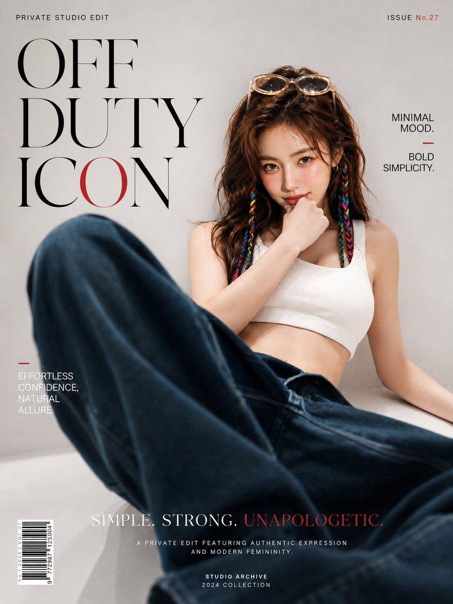 Prompt-Vorschau: Off-Duty-Modemagazin-Cover