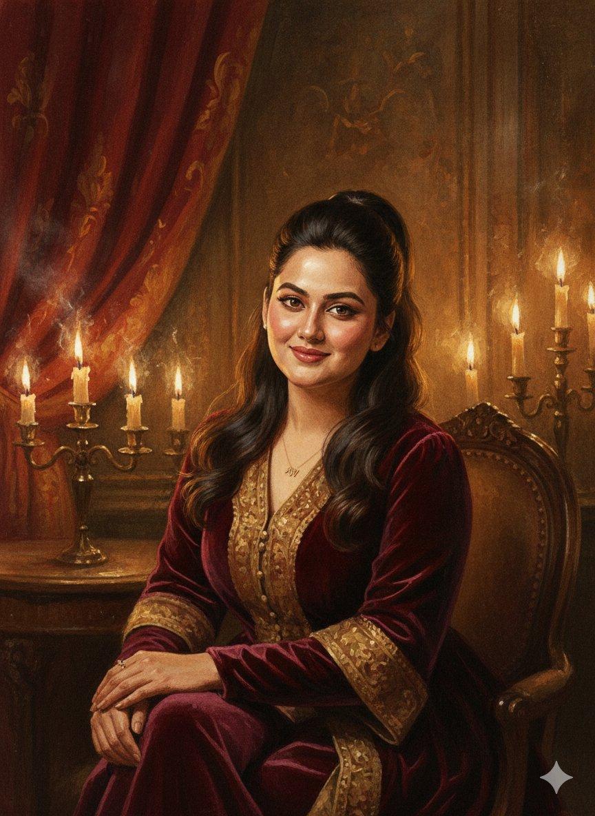 Promptvoorbeeld: Baroque Candlelight Oil Painting Fusion (Image-to-Image)