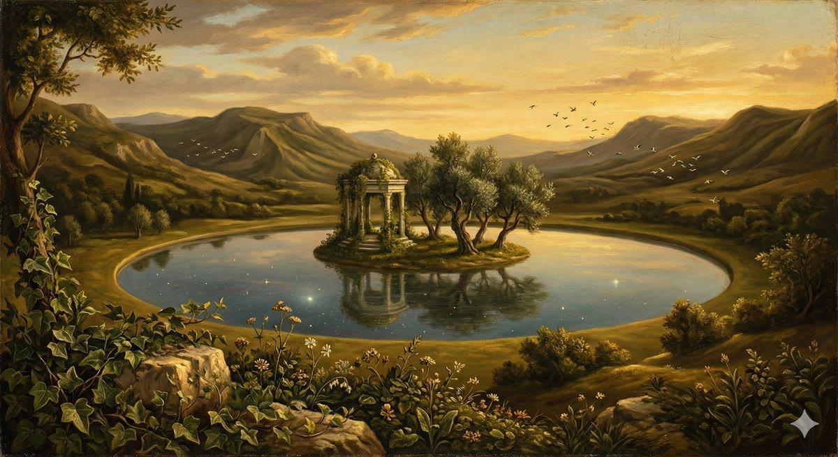 Promptforhåndsvisning: Surreal Nature in Renaissance Oil Painting Style