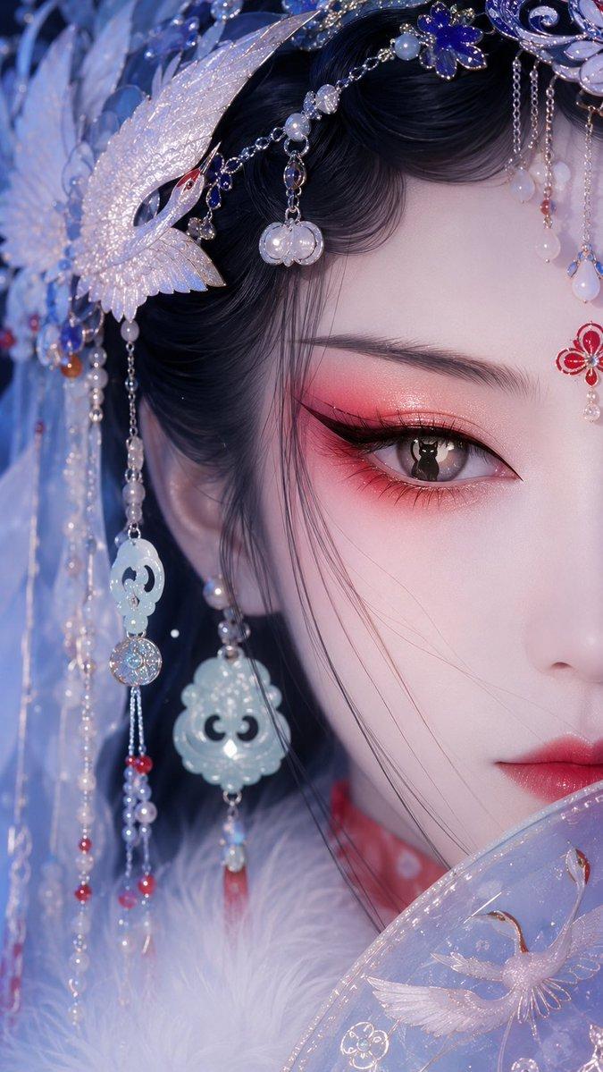 提示词预览: 东方戏曲美人角色重塑