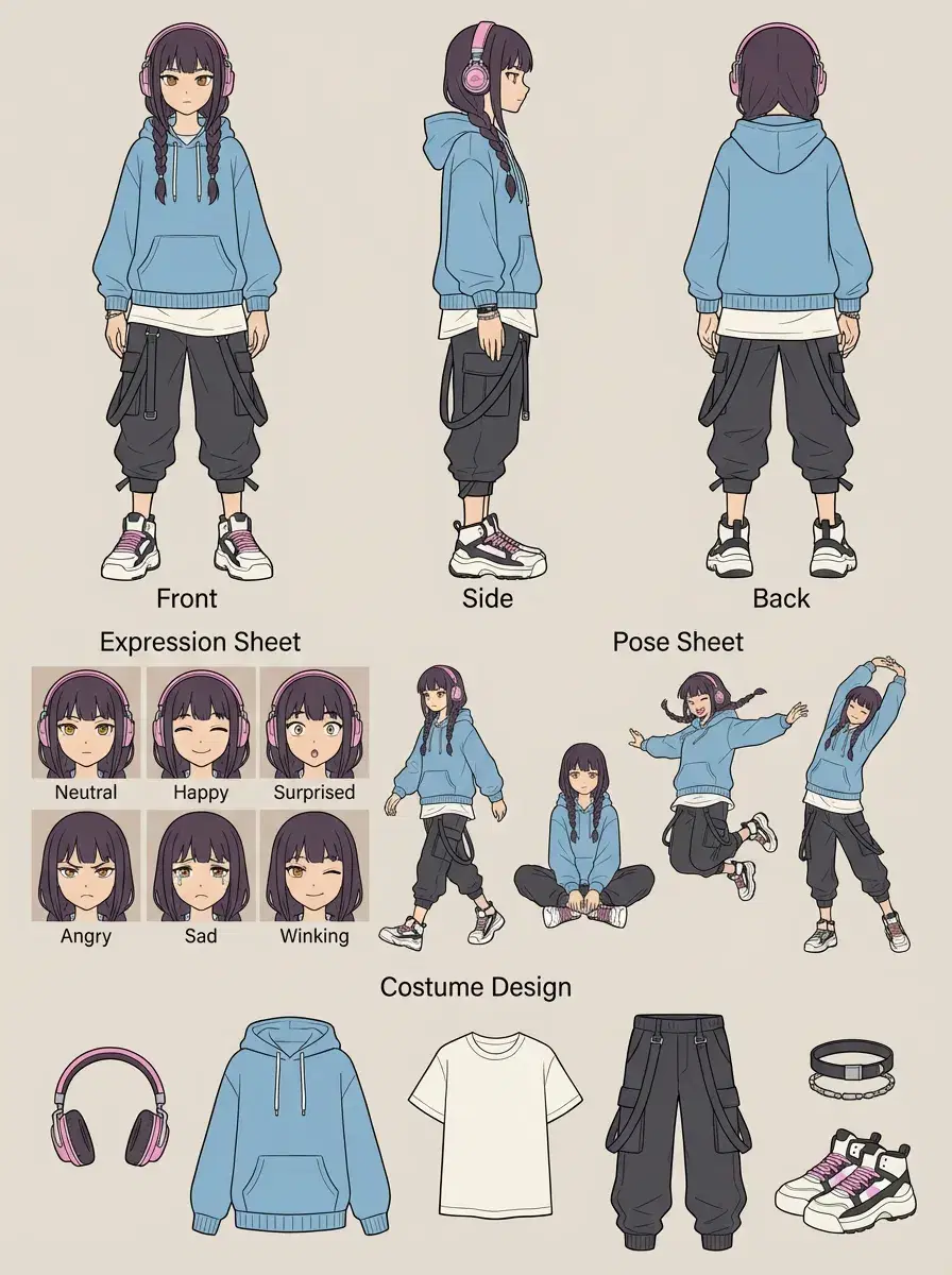 Generate Character Design - Output