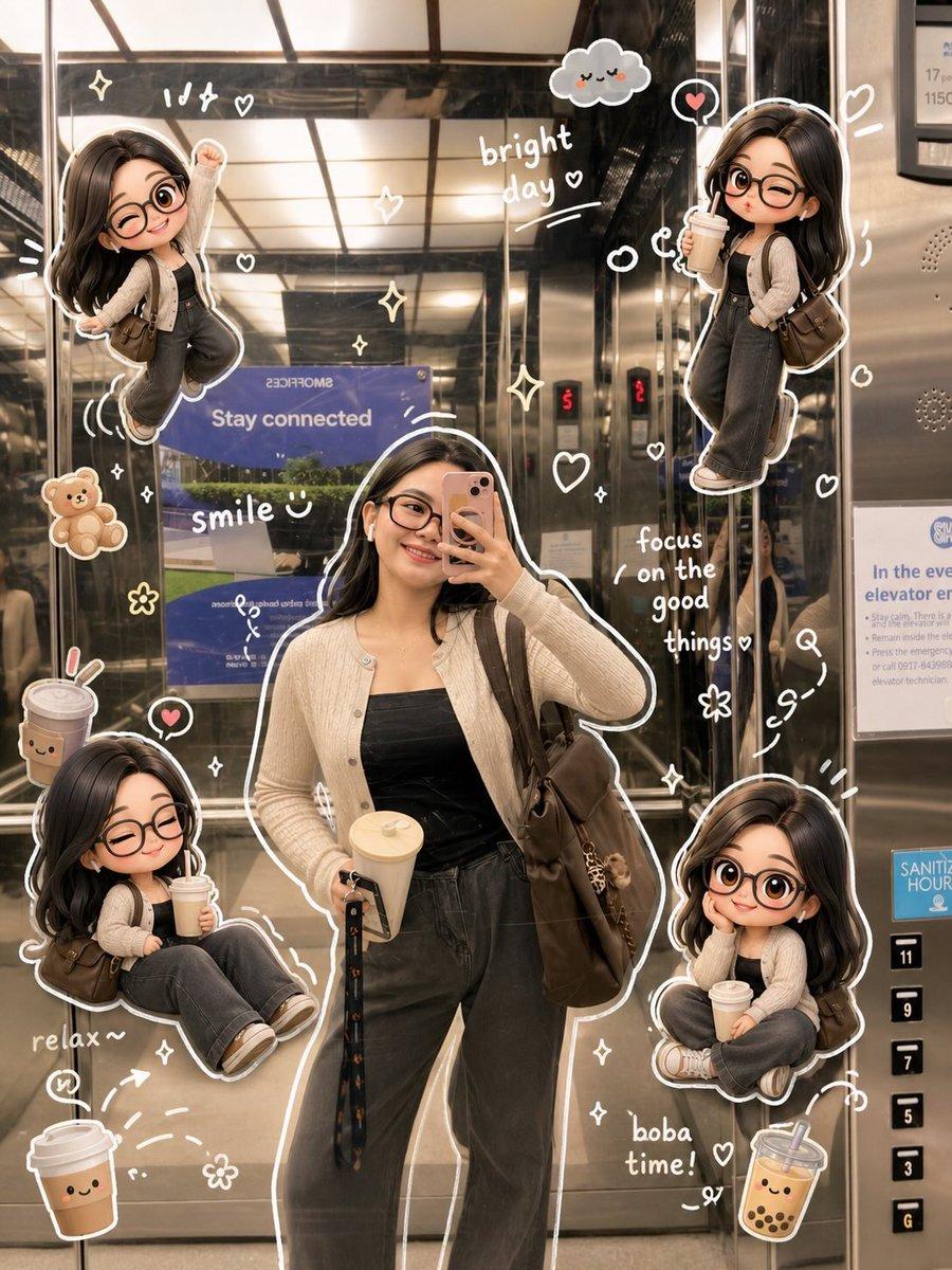 プロンプトのプレビュー: 手書き風ドゥードゥルでおしゃれなSNS向け写真加工