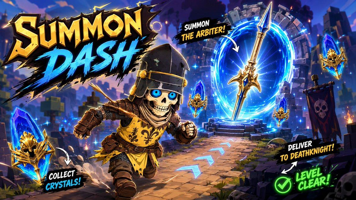 プロンプトのプレビュー: Summon Dash Roblox ファンタジーサムネイル
