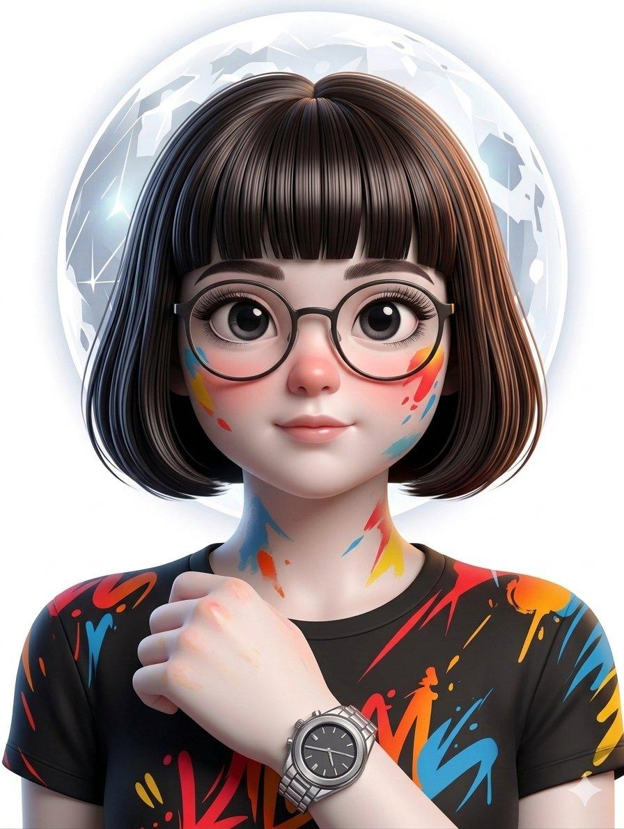プロンプトのプレビュー: ベクターポップアートポートレート