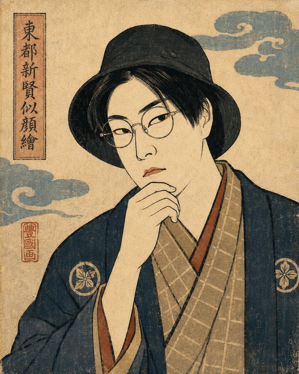 提示词预览: 浮世绘肖像转换