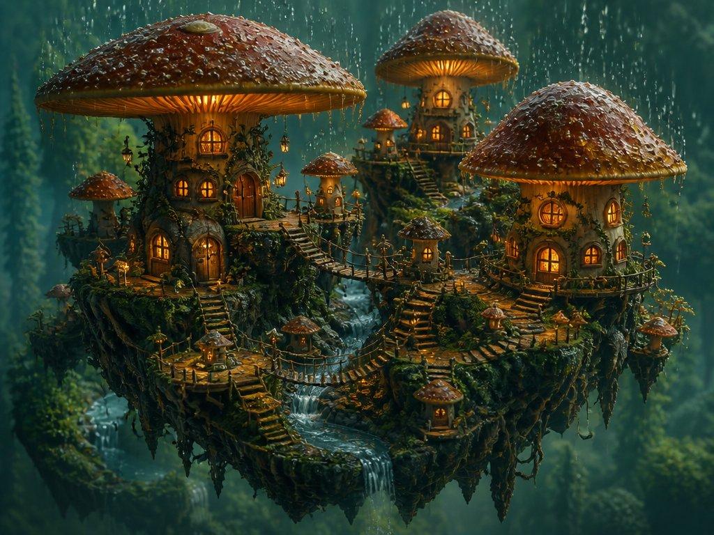 提示词预览: 等轴测 3D 世界渲染