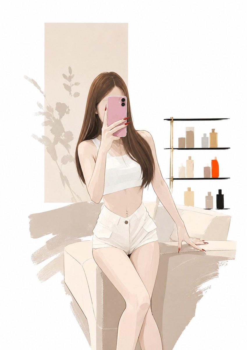 プロンプトのプレビュー: 写真をミニマルな雑誌風イラストに変換