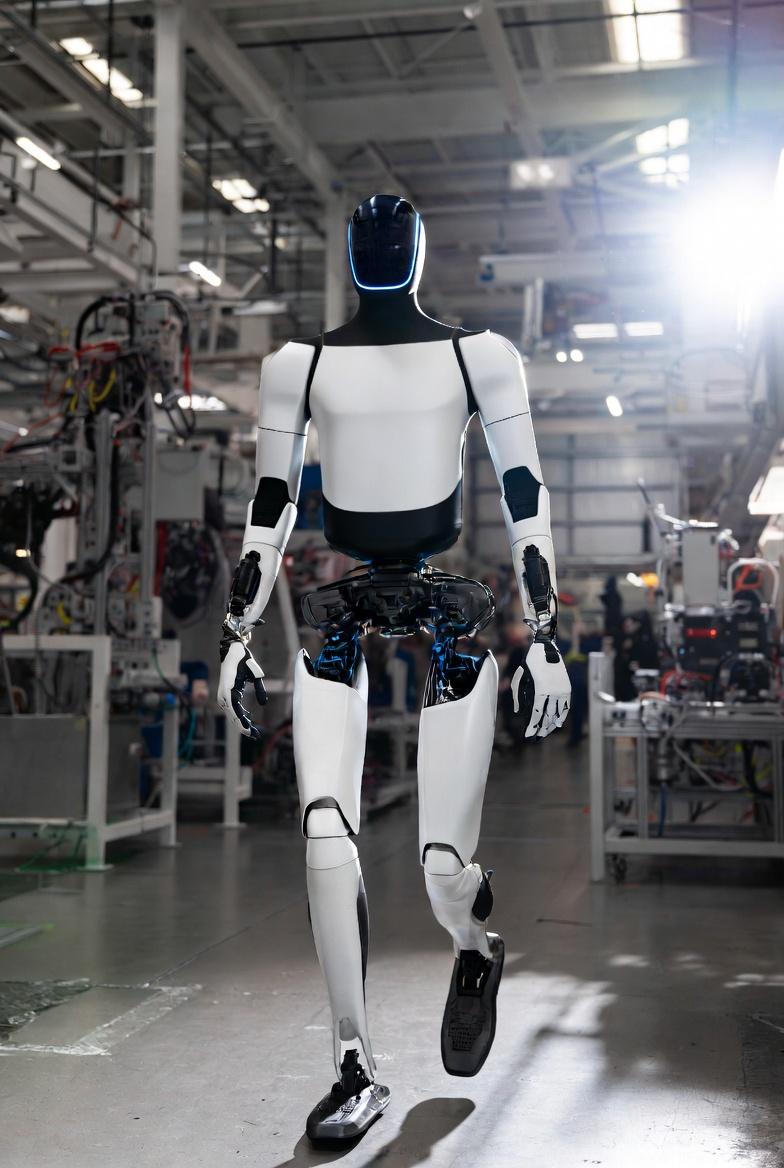 プロンプトのプレビュー: Tesla の組立ラインで作業する Optimus ロボット