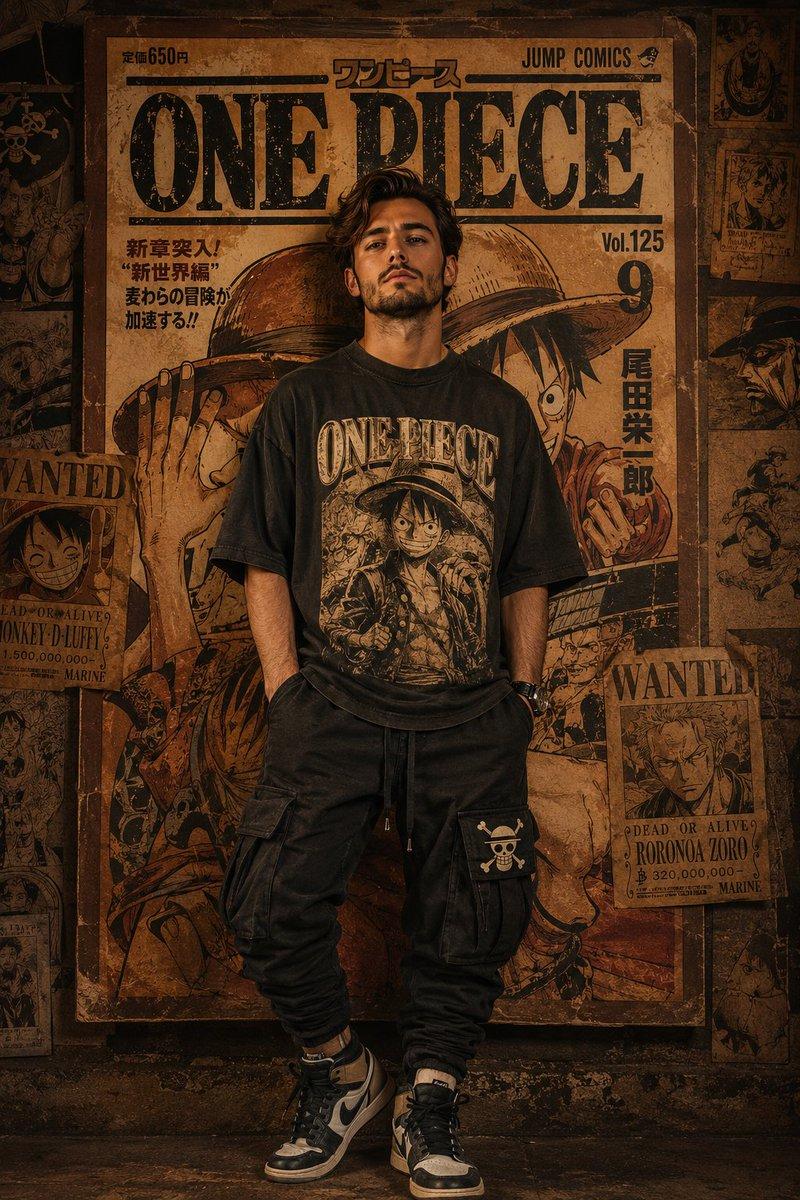 Prompt-Vorschau: Vintage-Anime-Magazin Streetwear-Porträt