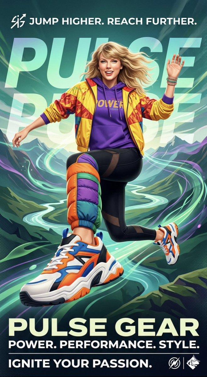 Promptforhåndsvisning: High-energy sports advertisement poster