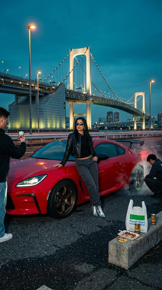 提示词预览: 台场漂移风格大片