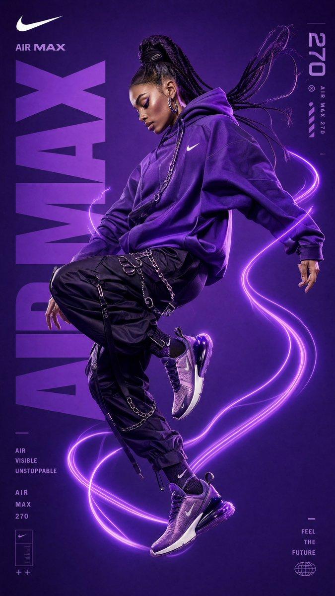 Vista previa del prompt: Campaña futurista de Nike Sportswear