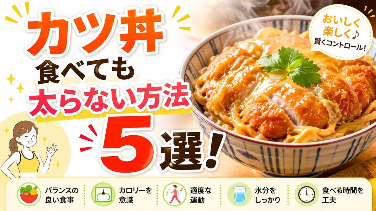 プロンプトのプレビュー: カツ丼ダイエットの YouTube サムネイル