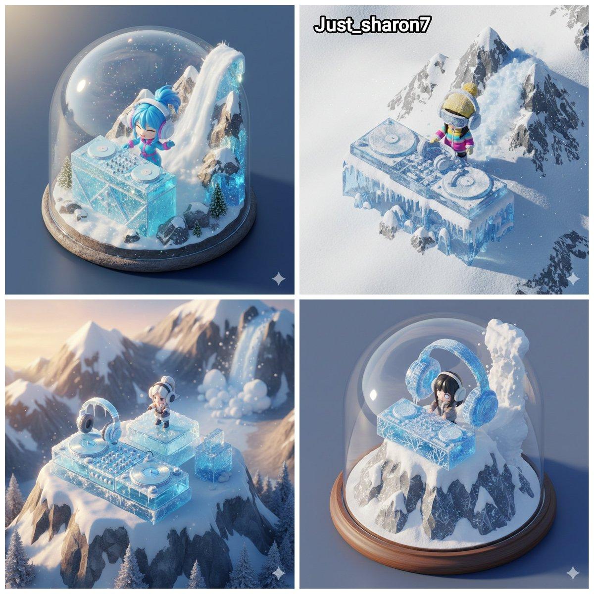 Promptforhåndsvisning: Isometric Miniature DJ Setup Scene