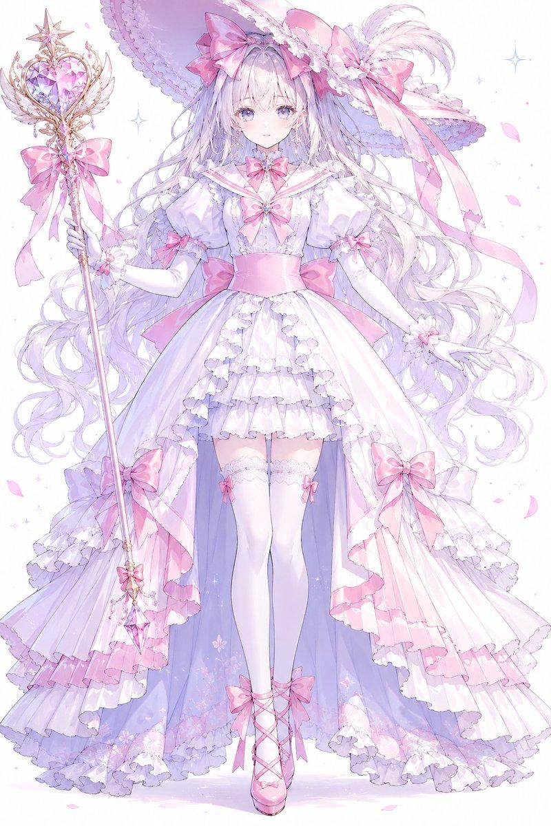 提示词预览: 柔和色调魔法少女公主法师