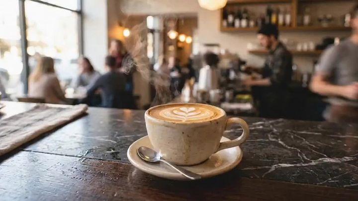 Превью промпта: Created this cozy cinematic coffee video, featuring the beautiful atmosphere of a modern café. The v…