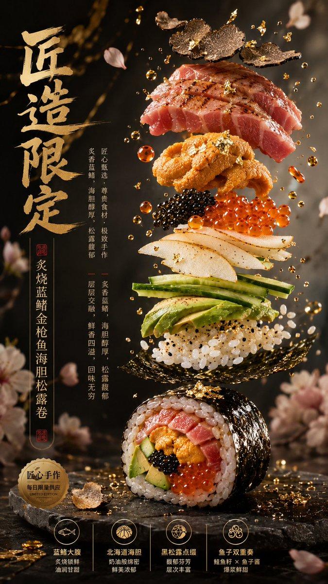 プロンプトのプレビュー: 高級中華料理ポスター