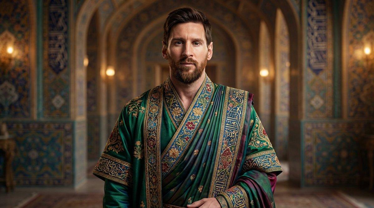 Promptforhåndsvisning: Persian Court Robe Portrait