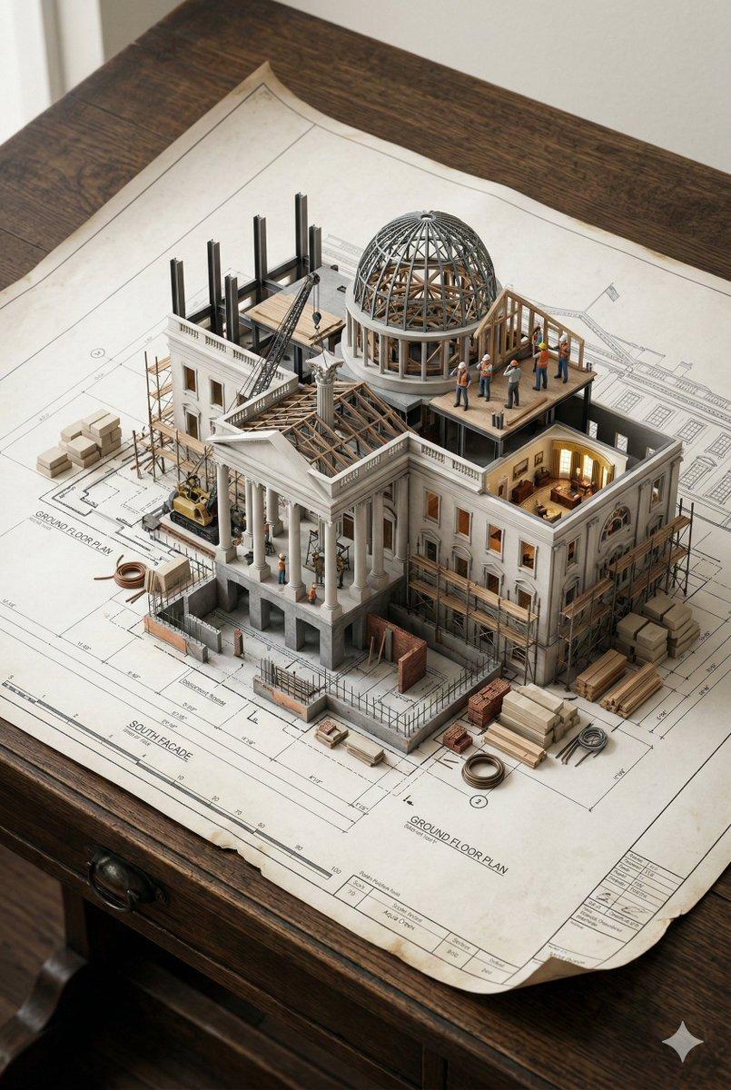 プロンプトのプレビュー: 3D ミニチュア建築設計図プロンプト
