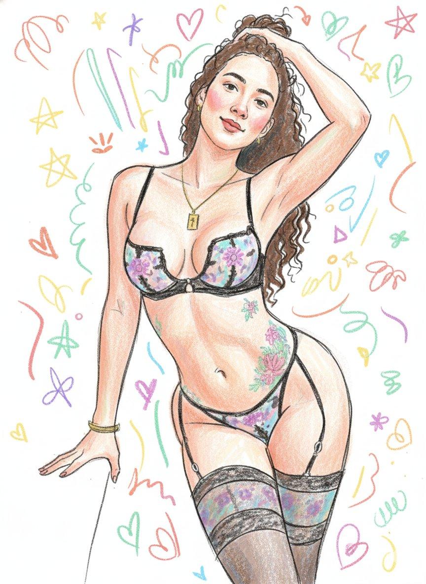 プロンプトのプレビュー: 落書き風イラスト生成プロンプト