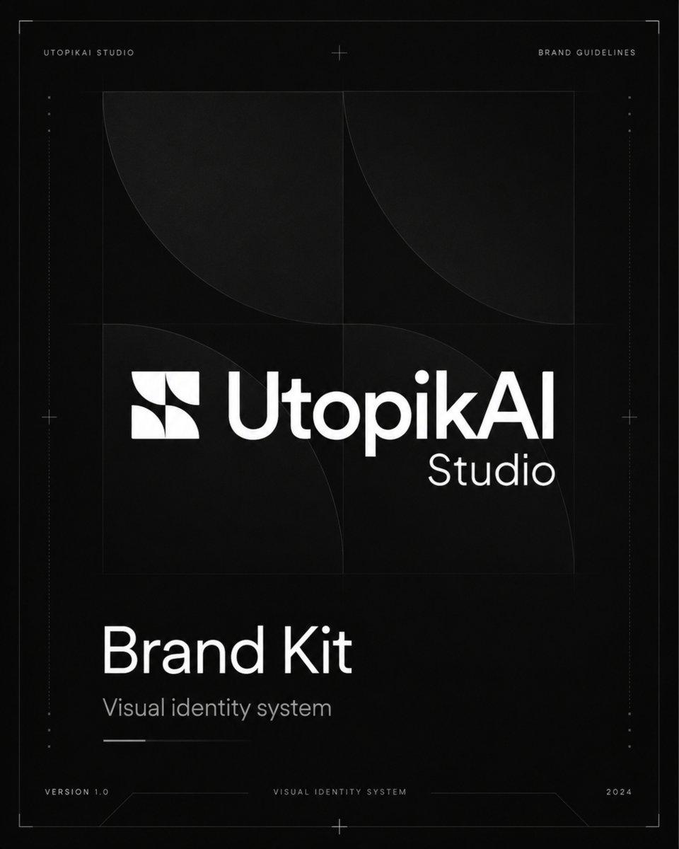 プロンプトのプレビュー: Monochrome AI Studio ブランドキット表紙