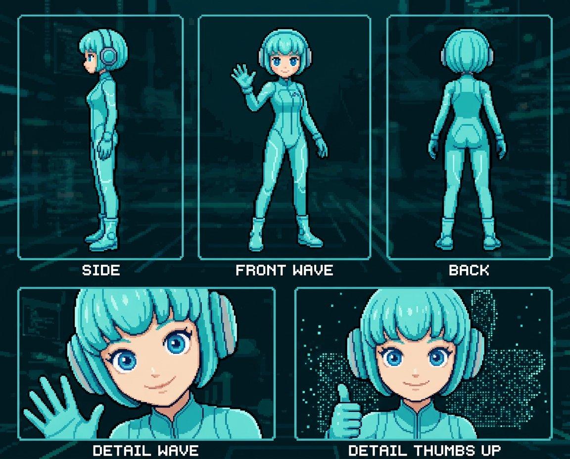 プロンプトのプレビュー: レトロな 8 ビットゲーム風プロンプト