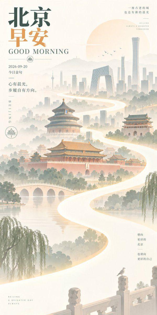 Prompt preview: A vertical poster design in a soft, minimalist Chinese aesthetic style. The background features a pa…