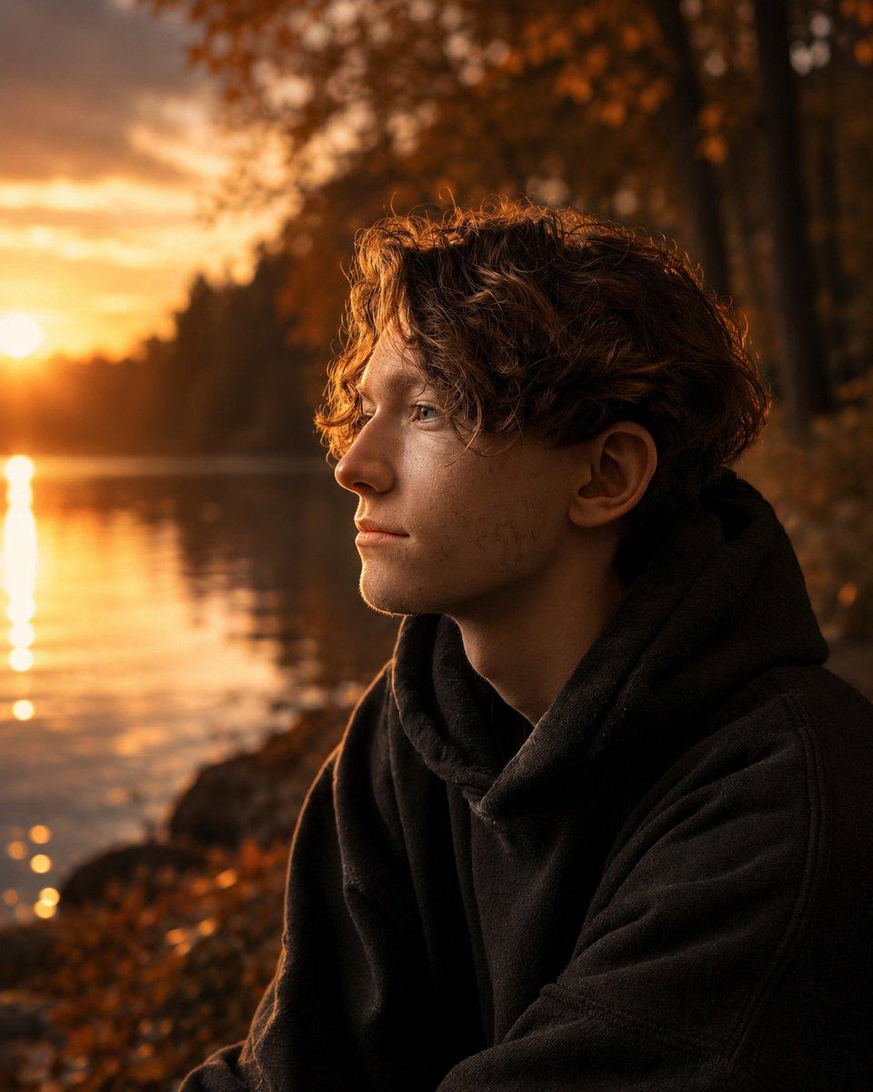 Prompt-Vorschau: Editorial-Porträt-Transformation am See