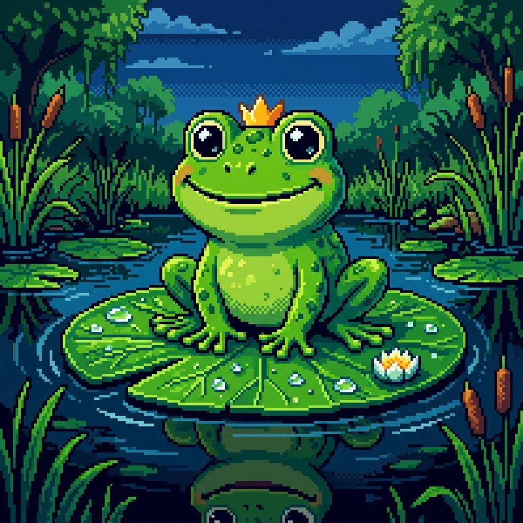 Preview ng prompt: Pixelated Cartoon Animal Image