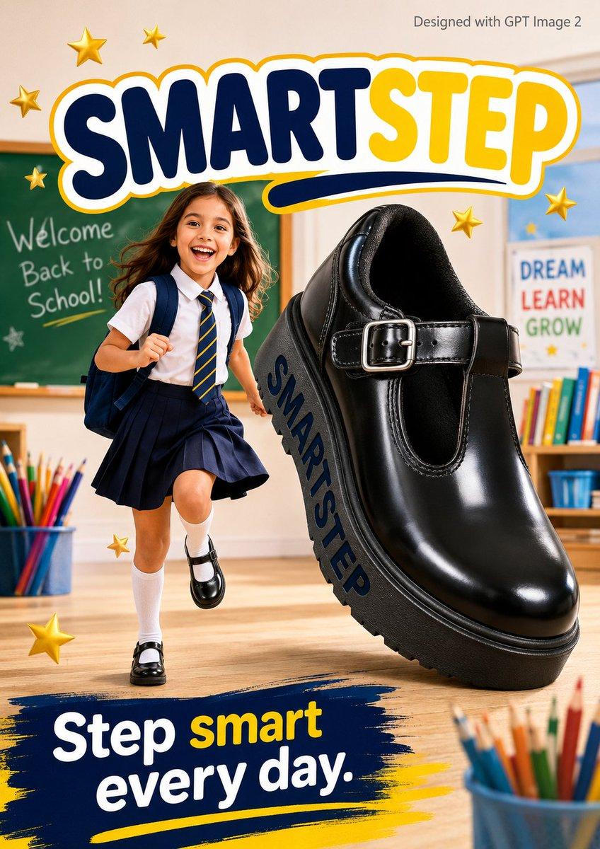 プロンプトのプレビュー: SmartStep 新学期ポスター
