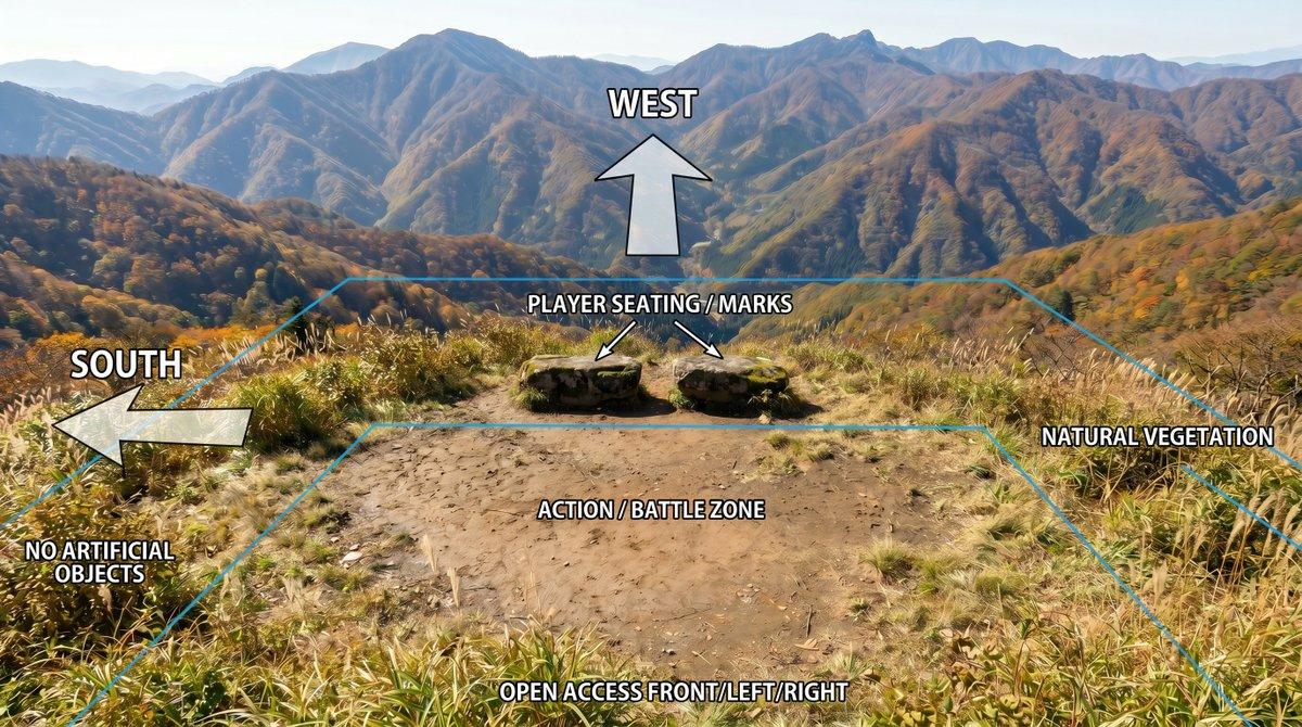 プロンプトのプレビュー: 山岳ロケーション注釈図